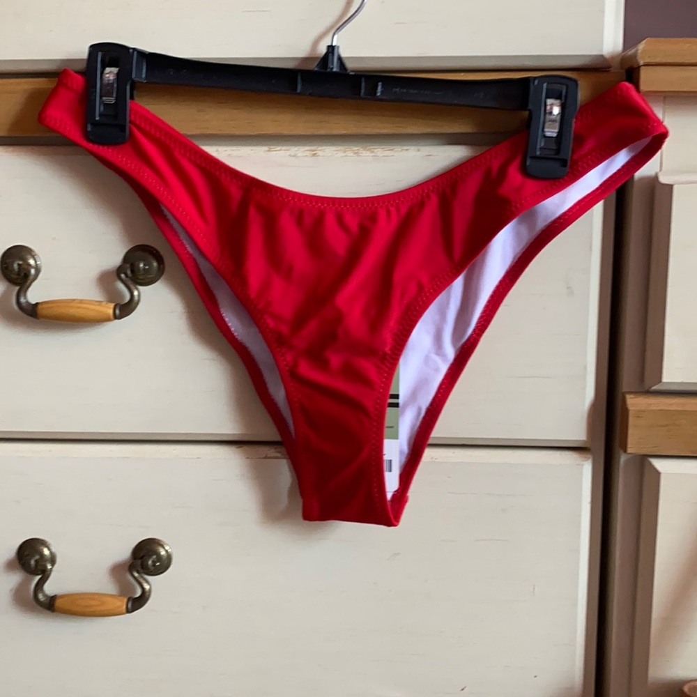 Red bikini bottoms